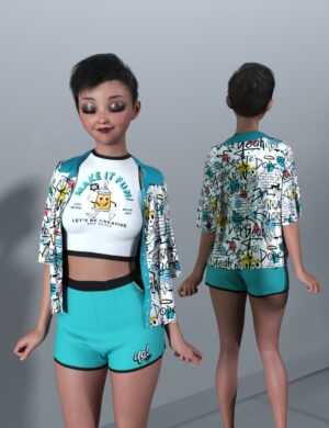 Dforce mixable korte for genesis 9 12 daz3d