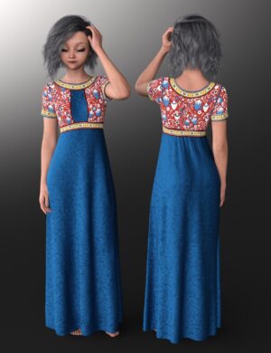 Dforce tiellen outfit for genesis 9 10 daz3d