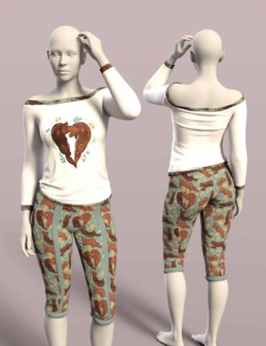 Petike outfit for genesis 9 10 daz3d