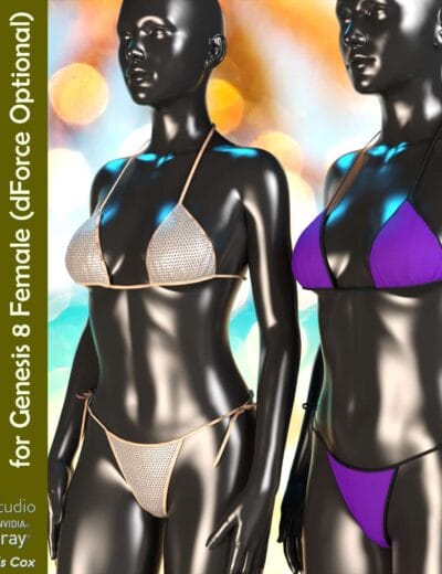 Timeless Ties Bikini for G8F (dForce Optional)