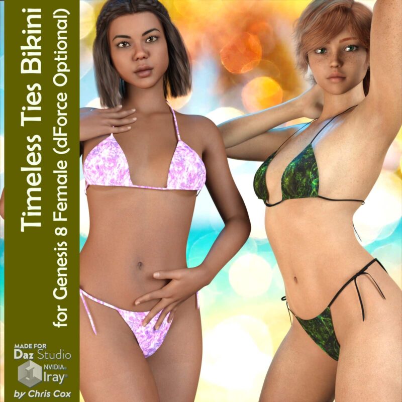 Timeless Ties Bikini for G8F (dForce Optional) - Image 2