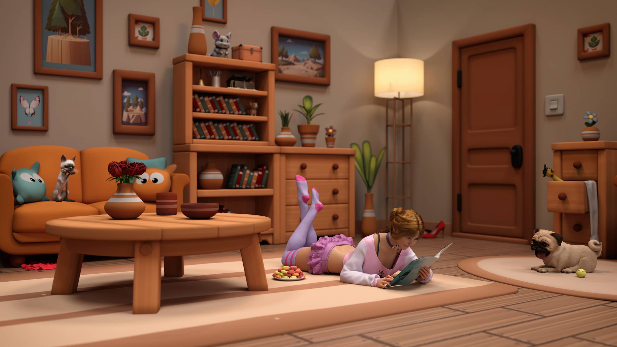 Cozy Cartoon World Living Room 01 photo review