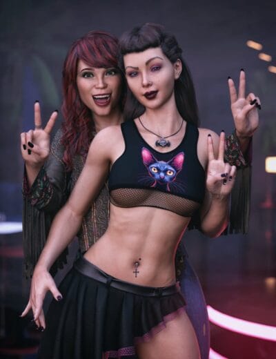 Colorful Checkered Tanktop for Genesis 8 Female