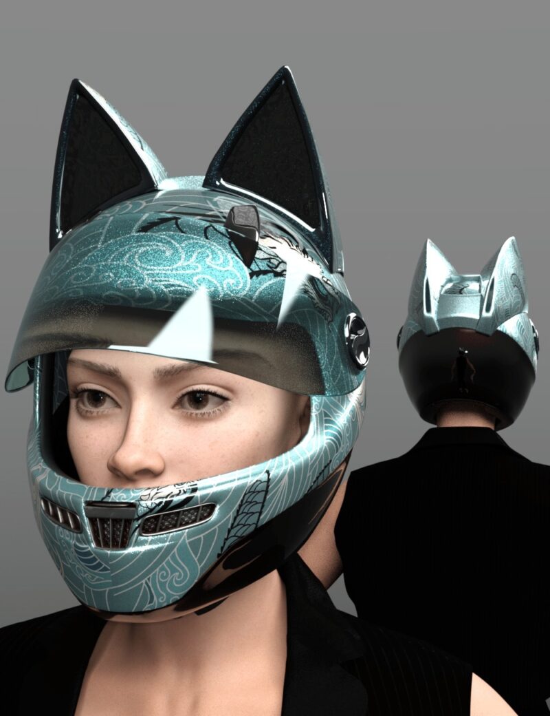 Cat Ears Helmet for DAZ Studio - Image 8