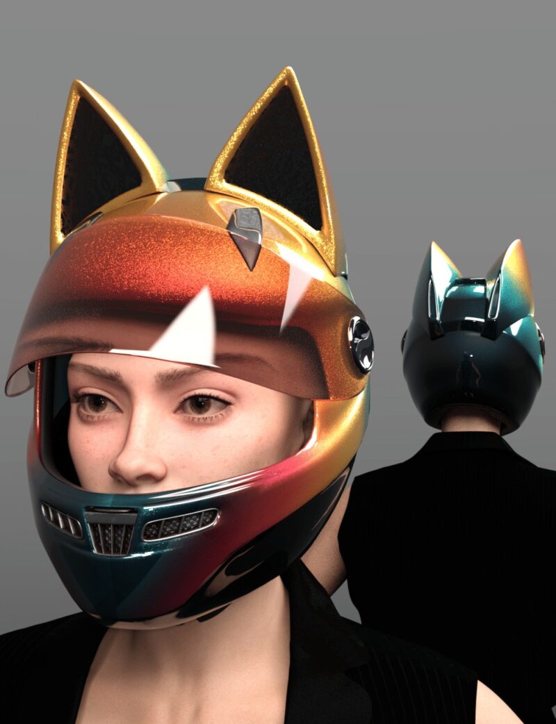 Cat Ears Helmet for DAZ Studio - Image 7