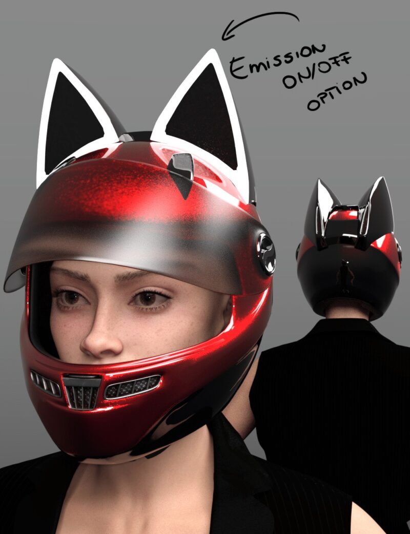 Cat Ears Helmet for DAZ Studio - Image 5