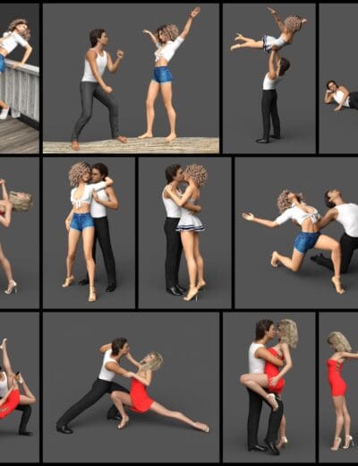 Dirty Dancing Poses for Genesis 8 and 9