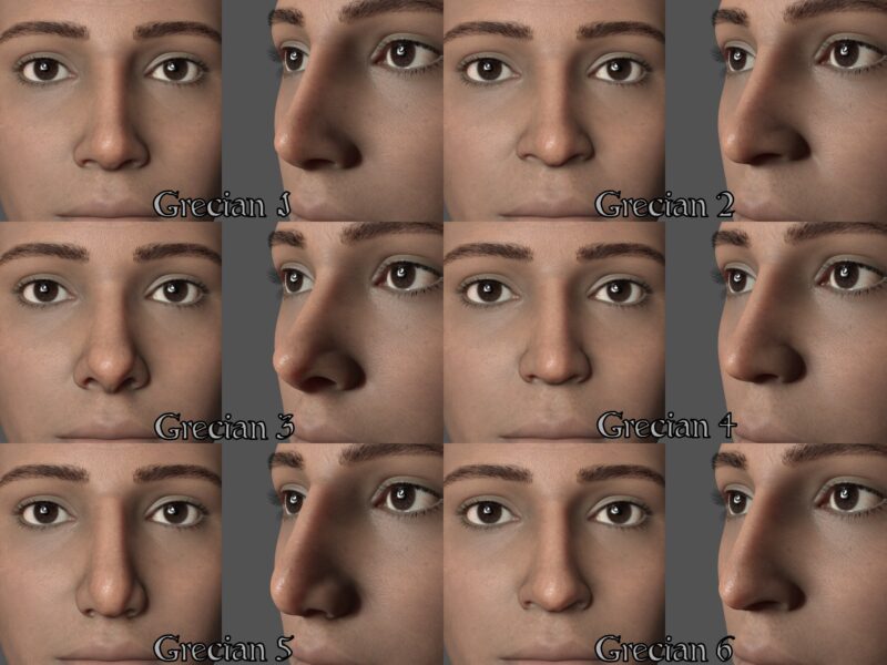 Ethnic Nose Shapes for Genesis 9 - Image 5