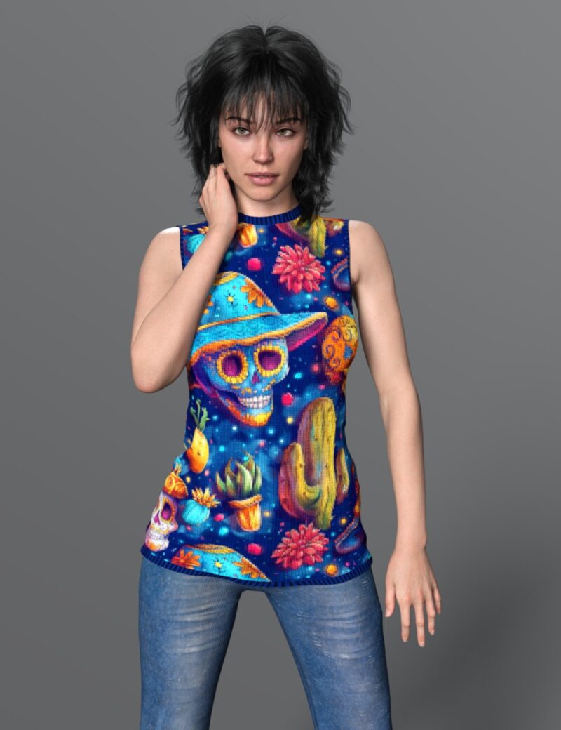 Casual Top for Genesis 9 - Image 4