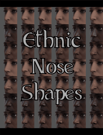 Genesis 9 side-profile faces showing diverse ethnic nose shapes