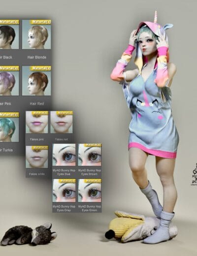 MyAD Bunny Hop for Genesis 8 Female