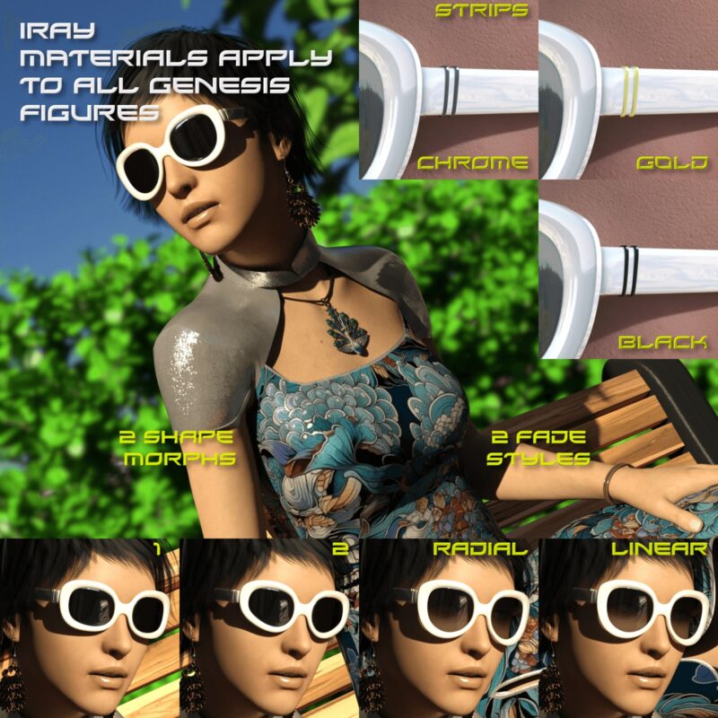 Caty Sunglasses for Genesis 9, 8, 8.1, 3, 2, 1 Unisex - Image 11