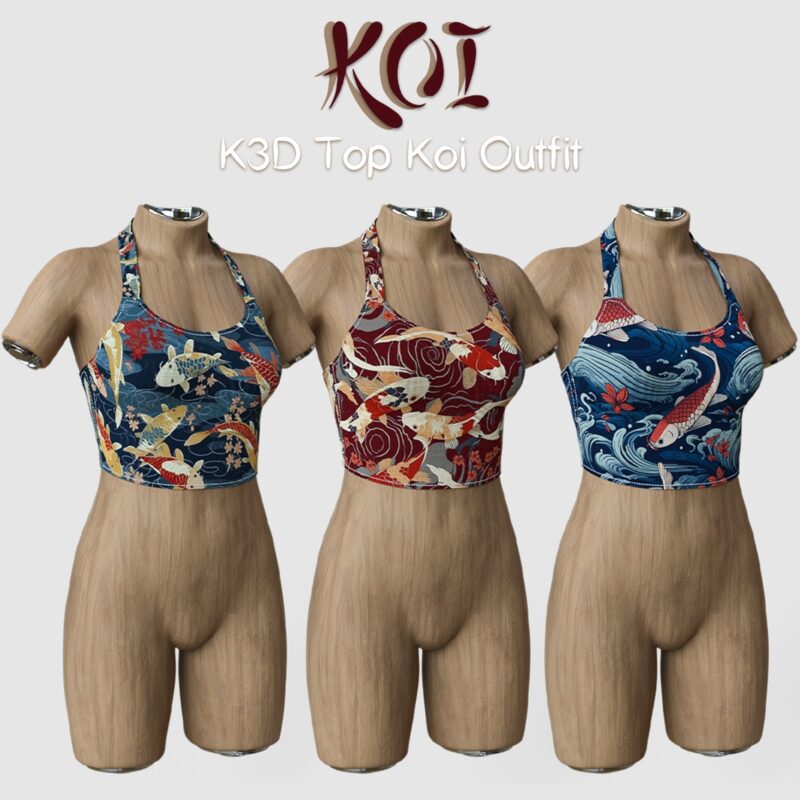 K3D Top Koi Outfit for G9