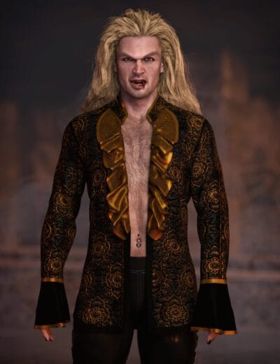 dForce Pierre Shirt for Genesis 8 Male, Female and Genesis 9