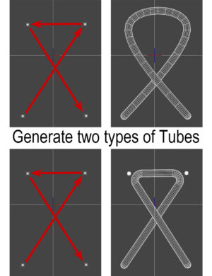 You can generate two types of tubes.