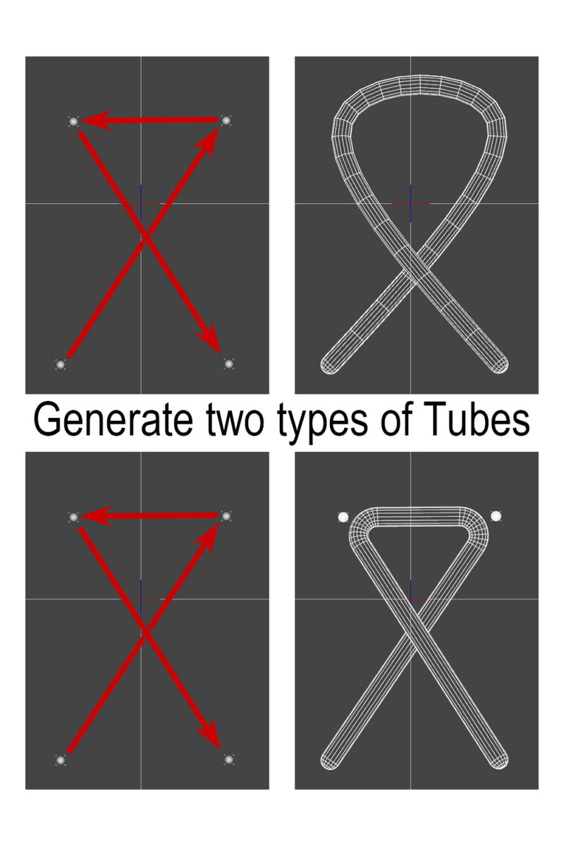 You can generate two types of tubes.