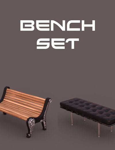 6 Months In: Common Genesis 9 Rendering Challenges & Solutions 3 Classic park bench and modern tufted bench 3D set for Daz Studio