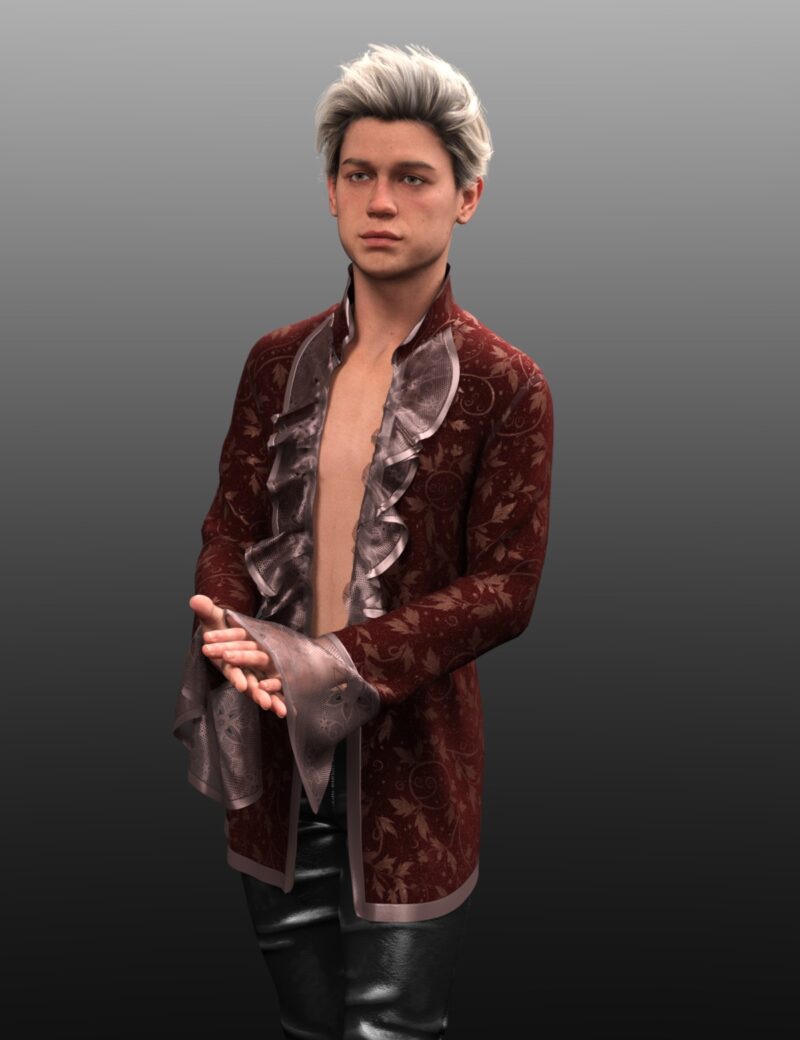 Dante for dForce Pierre Shirt for Genesis 8 and 9 - Image 8