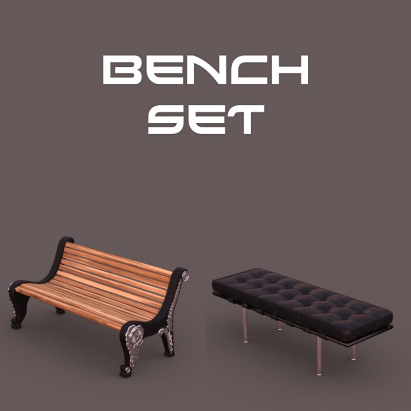 Bench Set For Daz Studio