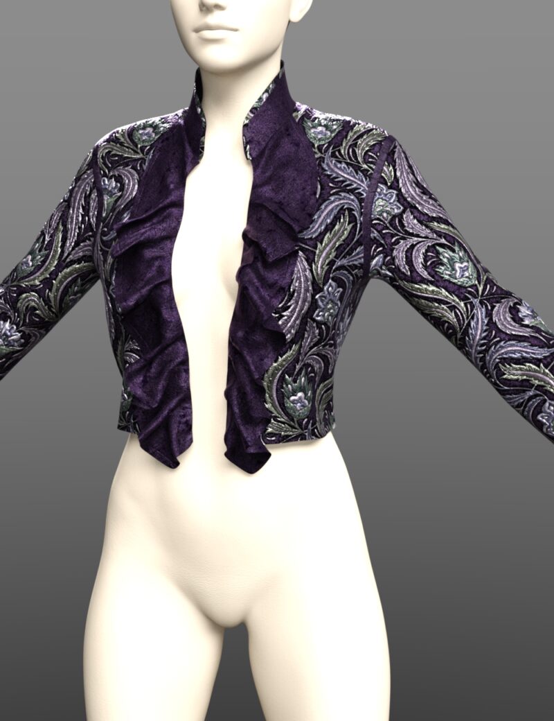 dForce Pierre Shirt for Genesis 8 Male, Female and Genesis 9 - Image 9