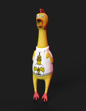 Rubber chicken shirtception