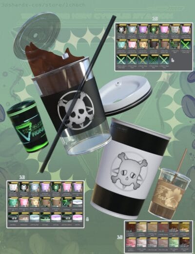 Image showing the hot and cold prop cups and icon lists of their mats
