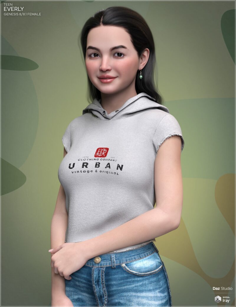 Teen - Everly for Genesis 8 and 8.1 Female - Image 2