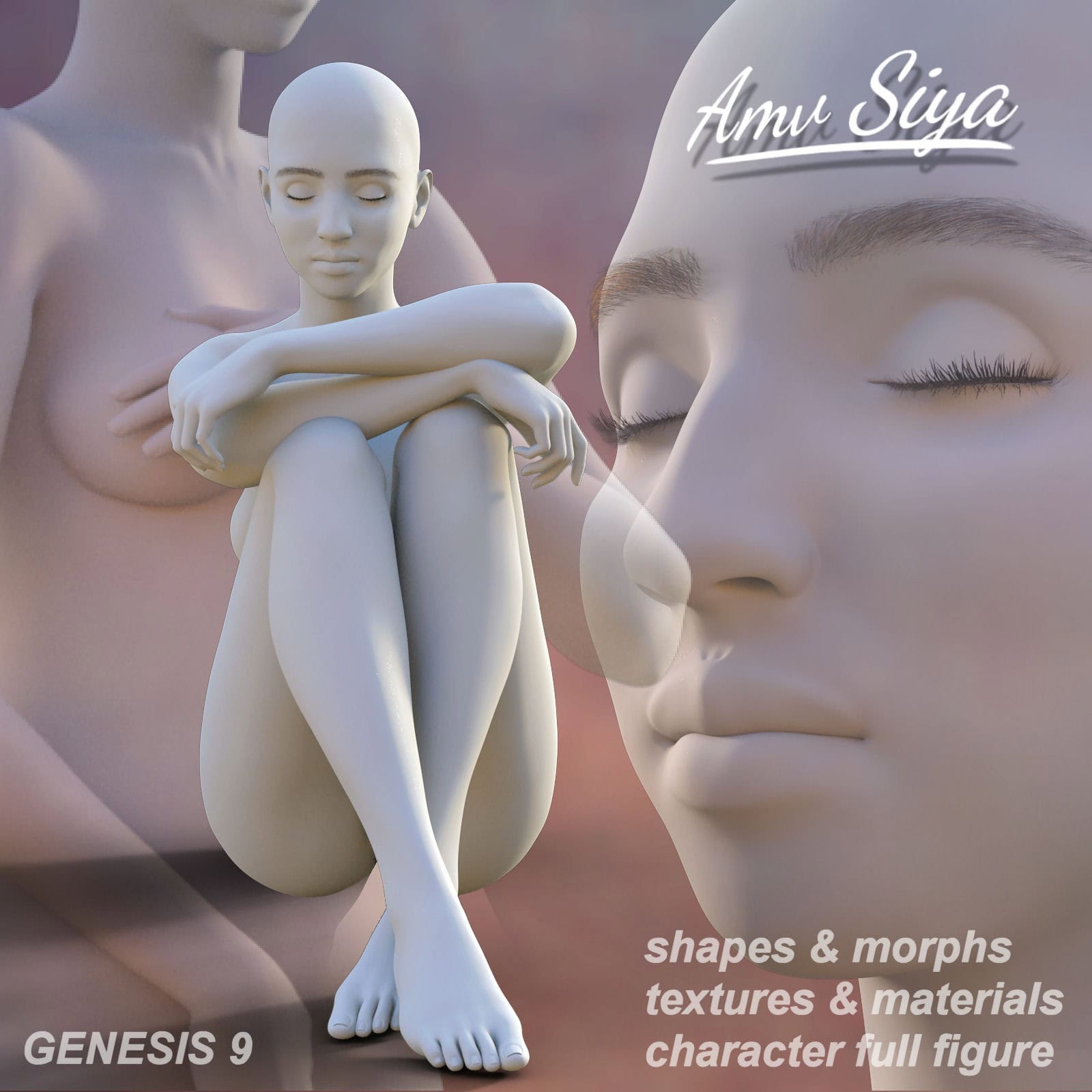 Siya Genesis 9 Daz Studio 3D character model promotional render