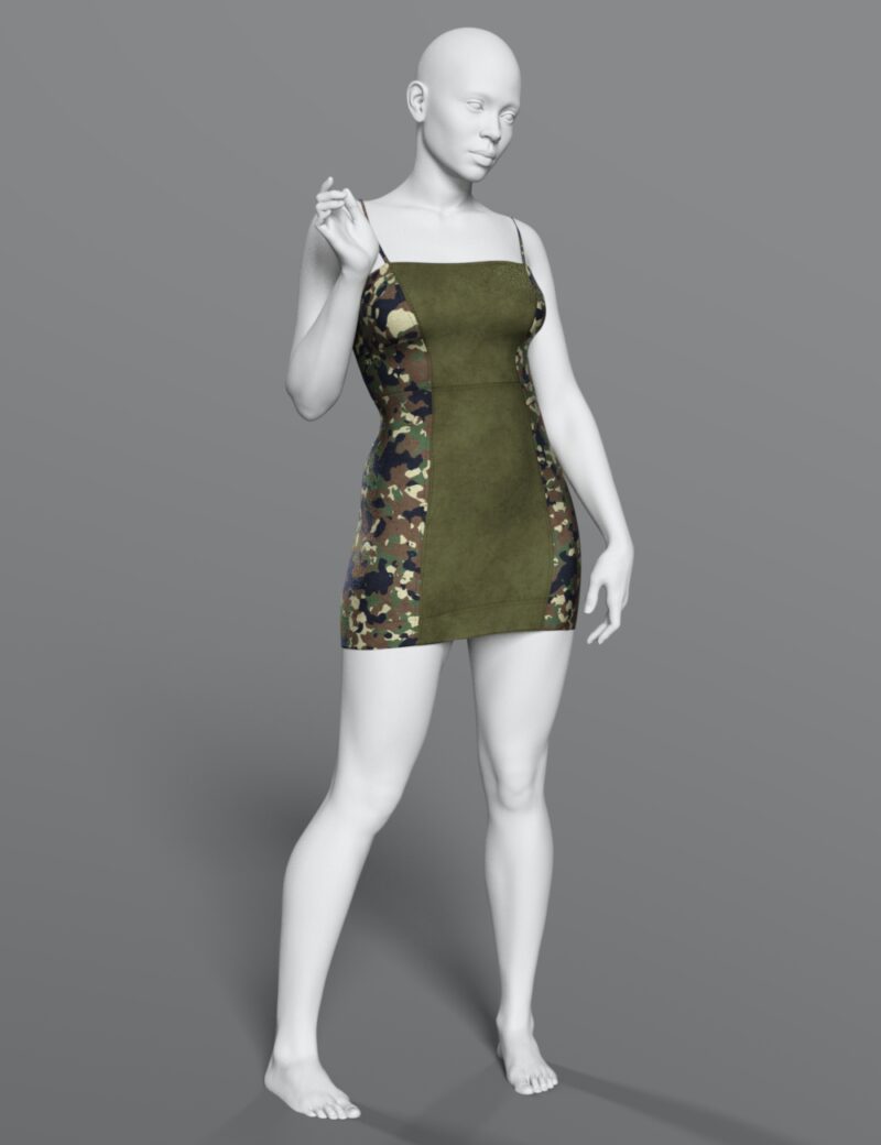 Short Dress for Genesis 8/8.1 Female and Genesis 9 - Image 2