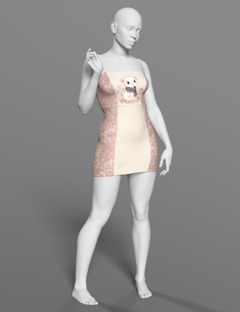 Short Dress for Genesis 8/8.1 Female and Genesis 9 - Image 4