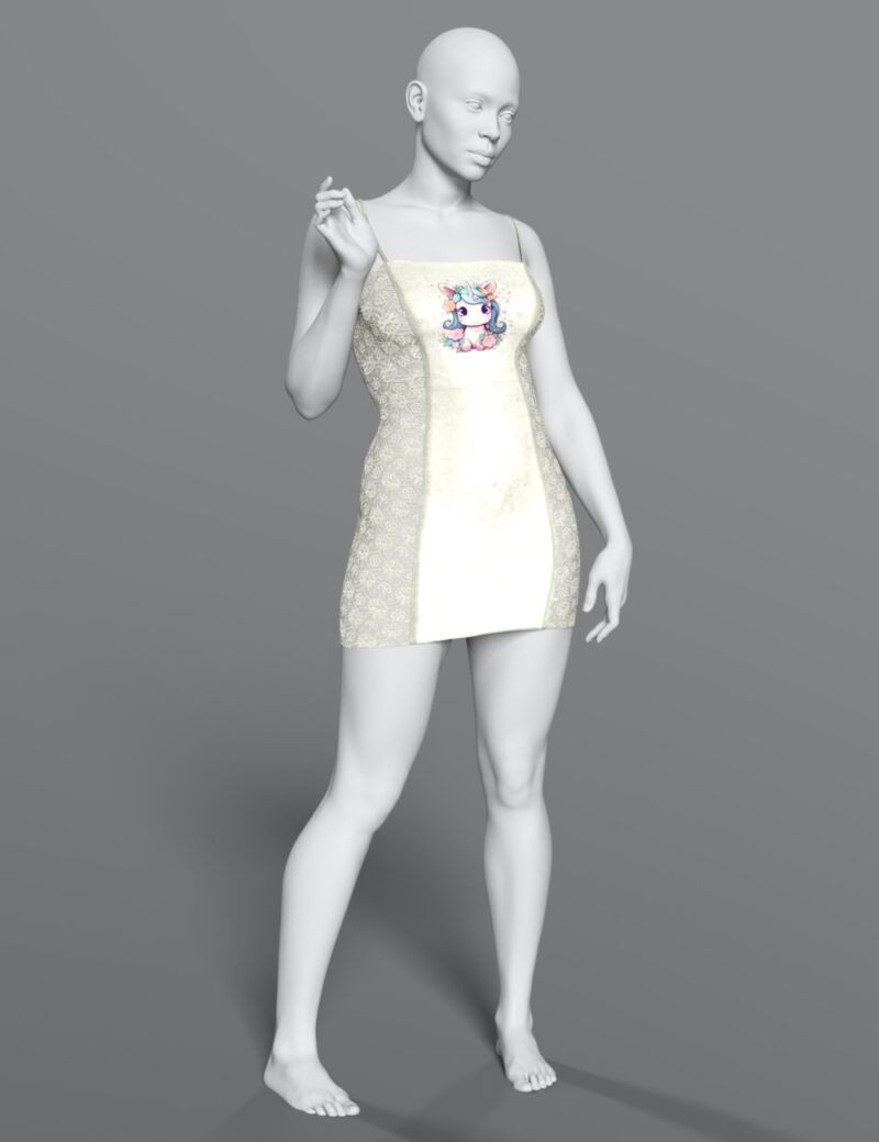 Short Dress for Genesis 8/8.1 Female and Genesis 9 - Image 5