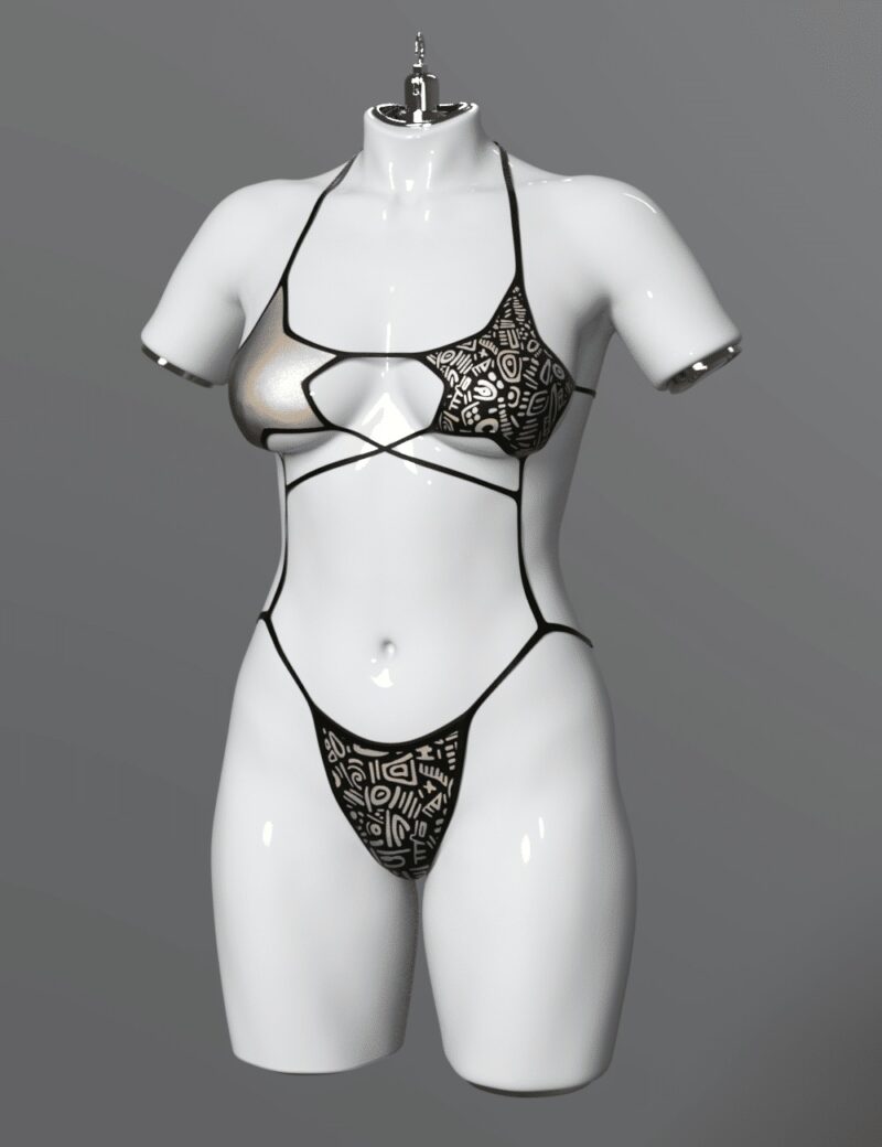 Stars Bikini for Genesis 8/8.1 Female and Genesis 9 - Image 4