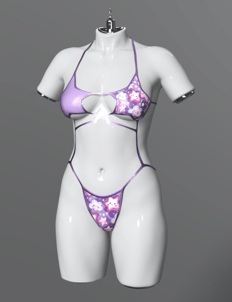 Stars Bikini for Genesis 8/8.1 Female and Genesis 9 - Image 6