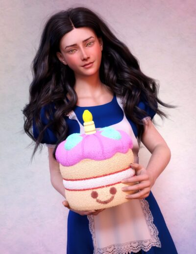Cute Cake Plush Poses with Genesis 8F and G9