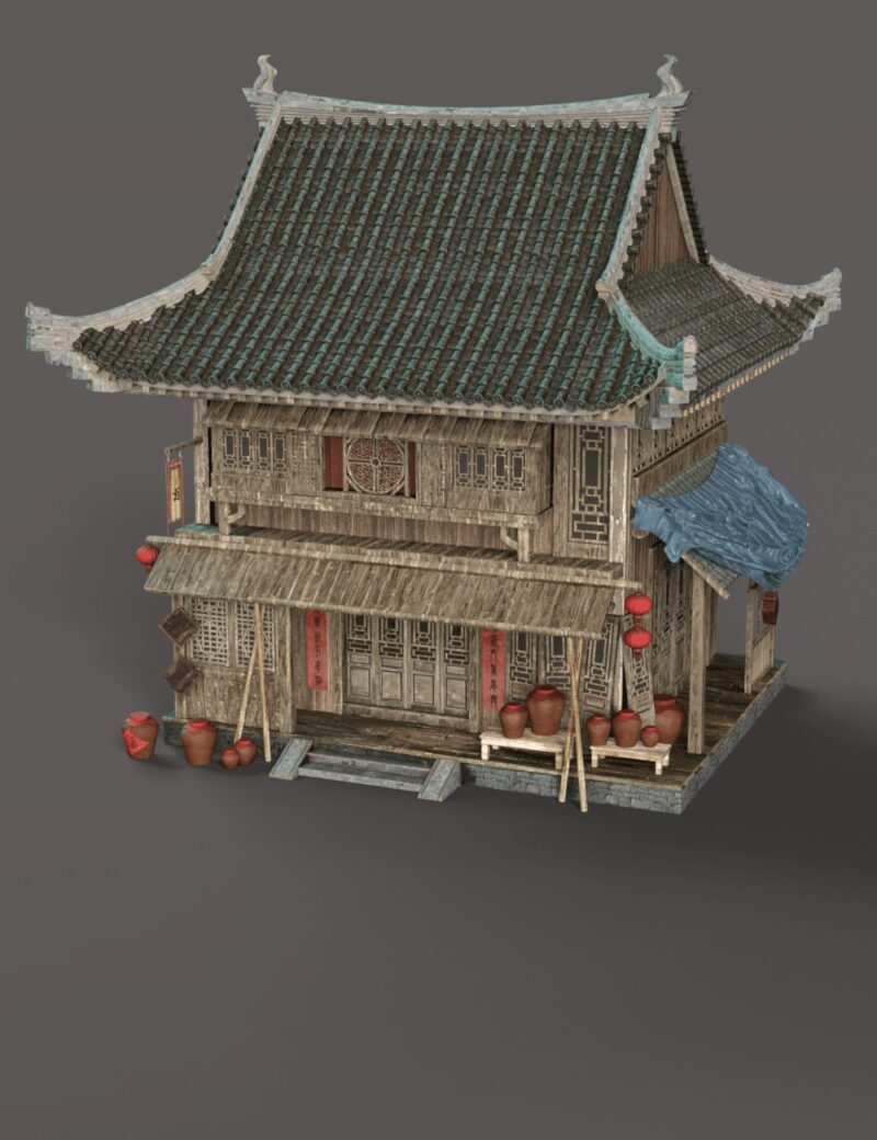 Chinese Buildings Collection 1 - Image 2