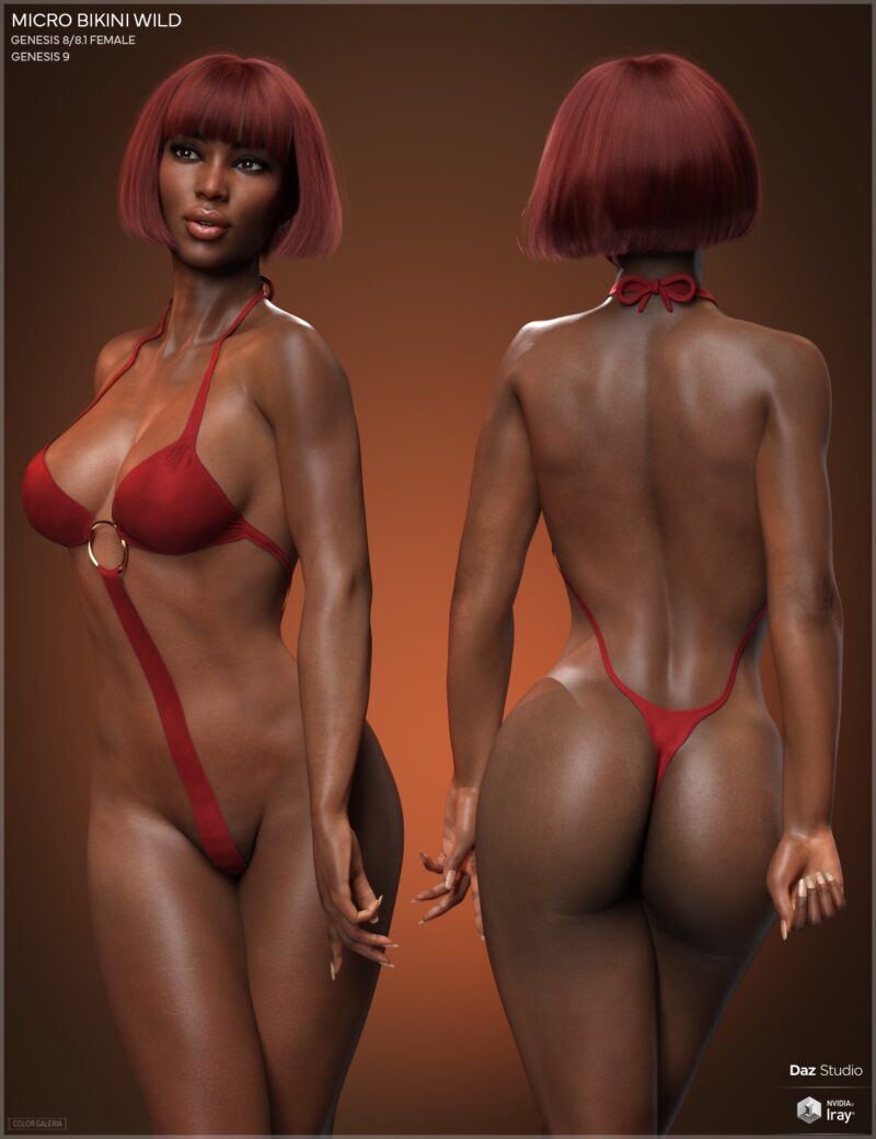 CGI Micro Bikini Wild for Genesis 8-8.1F and Genesis 9 - Image 3