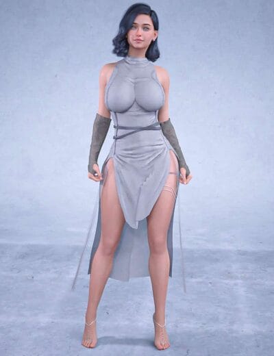 Highly detailed 3D character model for Genesis 8 Female, ideal for digital art, game design, and animation projects with realistic textures and flexible customization.
