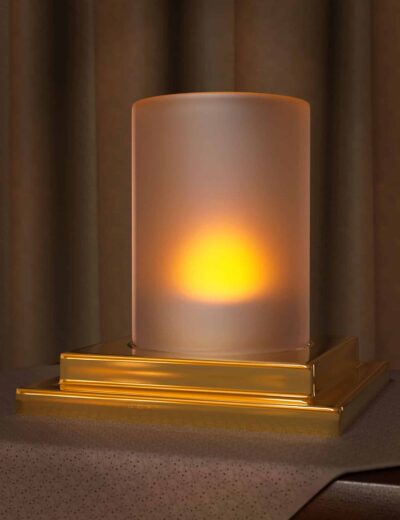 Round Lantern and Candle