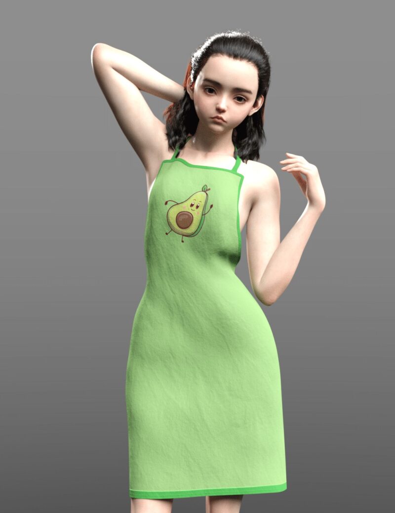 dForce Apron for Gensis 8 and 9 - DAZ Studio - Image 8