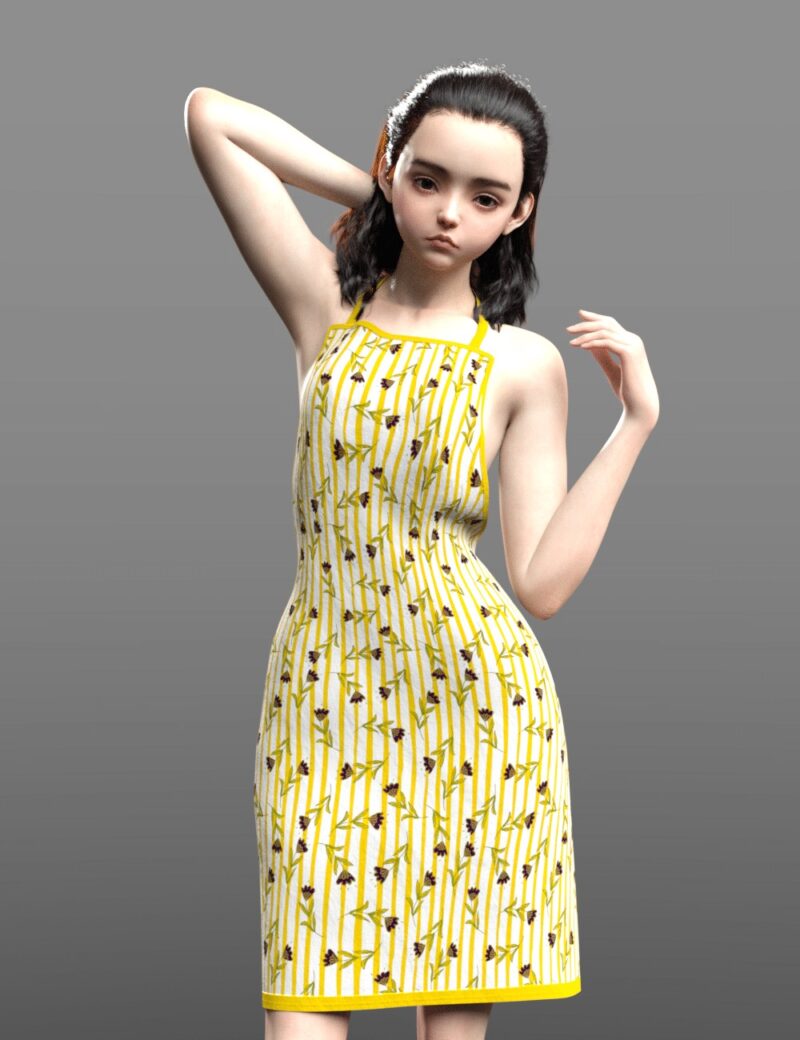 dForce Apron for Gensis 8 and 9 - DAZ Studio - Image 7