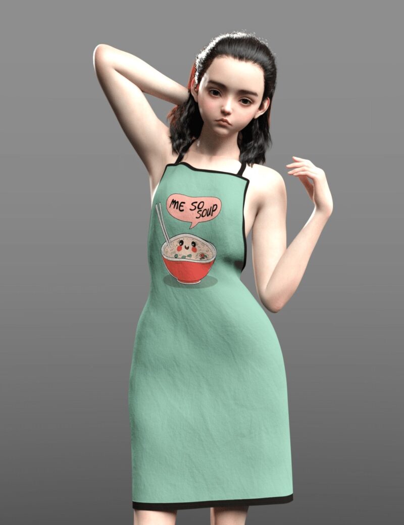 dForce Apron for Gensis 8 and 9 - DAZ Studio - Image 6