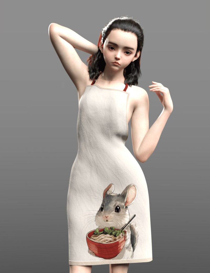 dForce Apron for Gensis 8 and 9 - DAZ Studio - Image 5