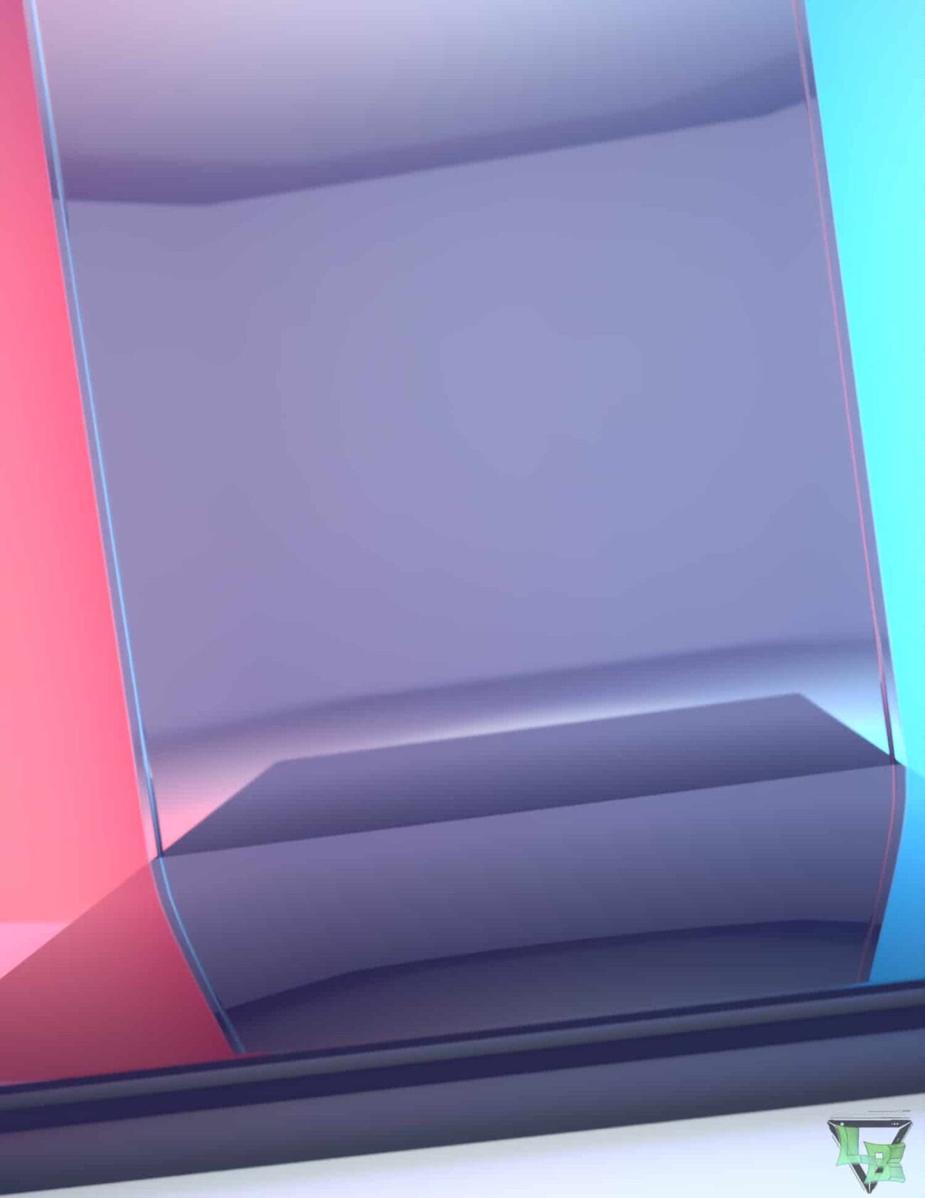 3D digital abstract art featuring vibrant neon lights and geometric shapes, perfect for 3D asset enthusiasts and digital artists.