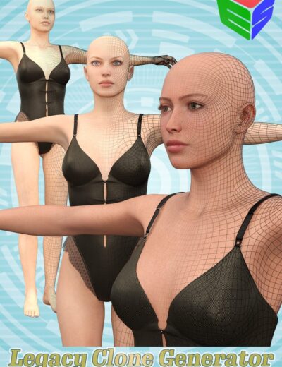 Clone, 3d human model, digital character, Genesis 9, 3D assets, Daz3D, computer-generated female, 3D rendering, digital art, 3D mesh, avatar, digital sculpture, 3D clone, character design, sci-fi girl, realistic 3D female, digital modeling, 3D figure, female character, digital portrait, 3D character creation, 3D modeling assets, high-quality 3D assets, 3D human body, virtual character, 3D virtual model, digital human, 3D scan, 3D figure design, Clone Generator for Genesis 9, 3D figure simulation.