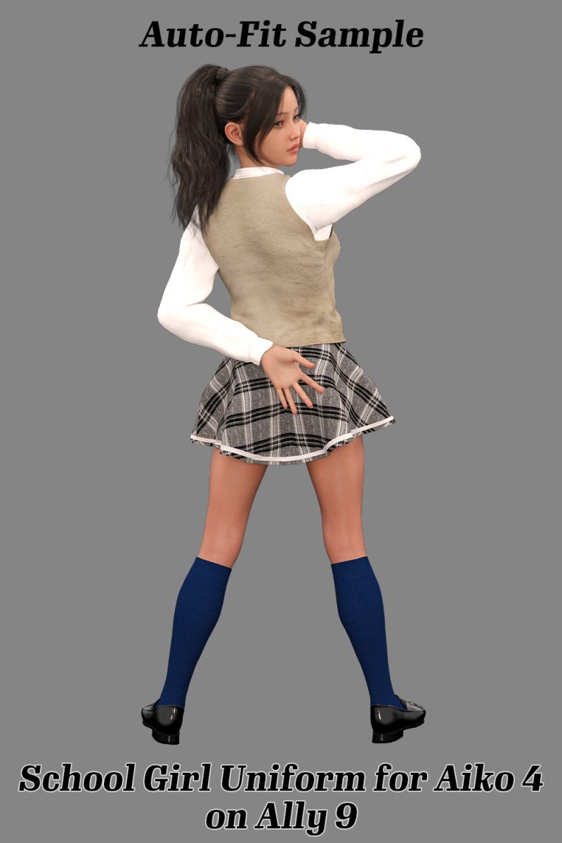 School Girl Uniform for Aiko 4 on Ally 9