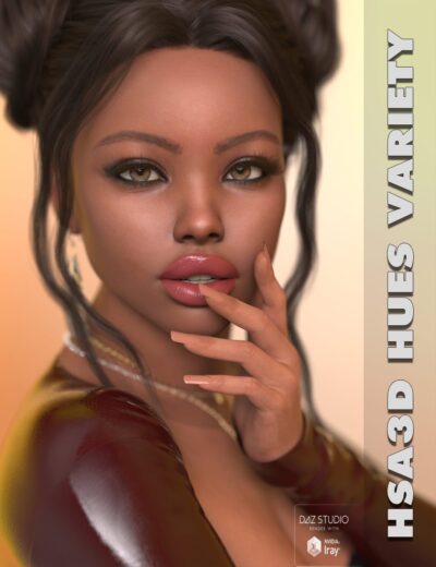 Stunning 3D female portrait with detailed facial features, realistic skin texture, and expressive eyes, created using Daz3D assets and rendered with NVIDIA Iray for high-quality visuals.