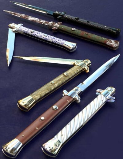 Shishi swords with detailed handles, decorated blades, vintage styles, collectible fantasy weapons, high-quality 3D assets for digital art and game design.