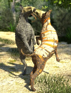 Daz3d-artistic-3d-asset-couple-of-talking-vinehounds-in-natural-environment-3d-shards.
