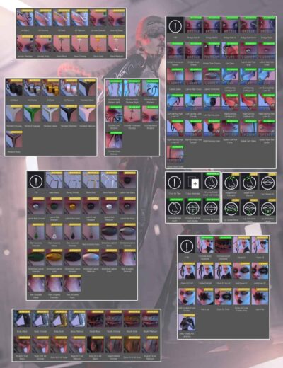 Cyberpunk cybernetic enhancements interface with inventory and upgrade options in a high-tech dystopian setting.