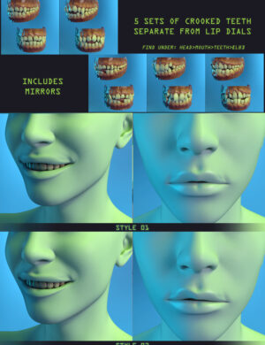 Glitched Teeth and Lips